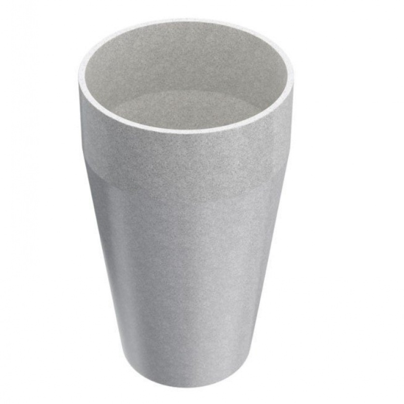 Granisil granitový květináč MONTI vysoký 76 cm bílá, kulatý