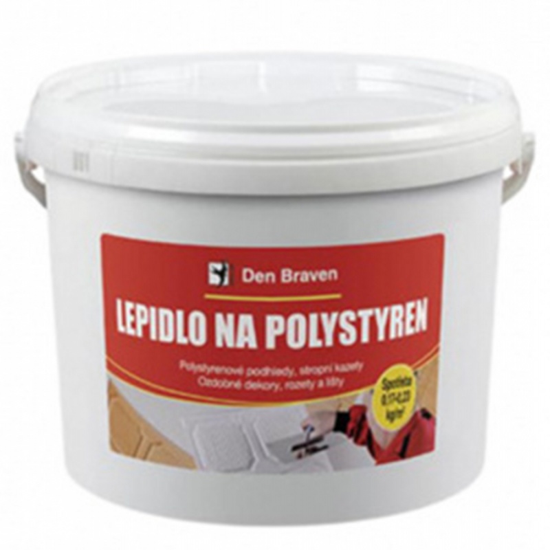 Den Braven Lepidlo na polystyren, kbelík 3 kg