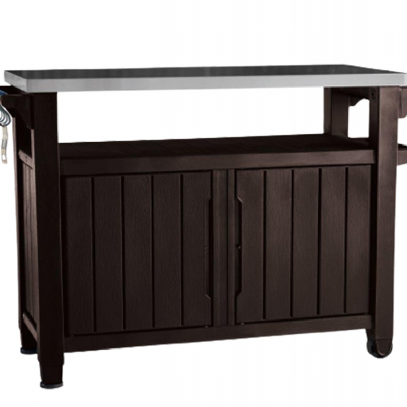 Keter Grilovací stolek Unity XL 207L hnědý