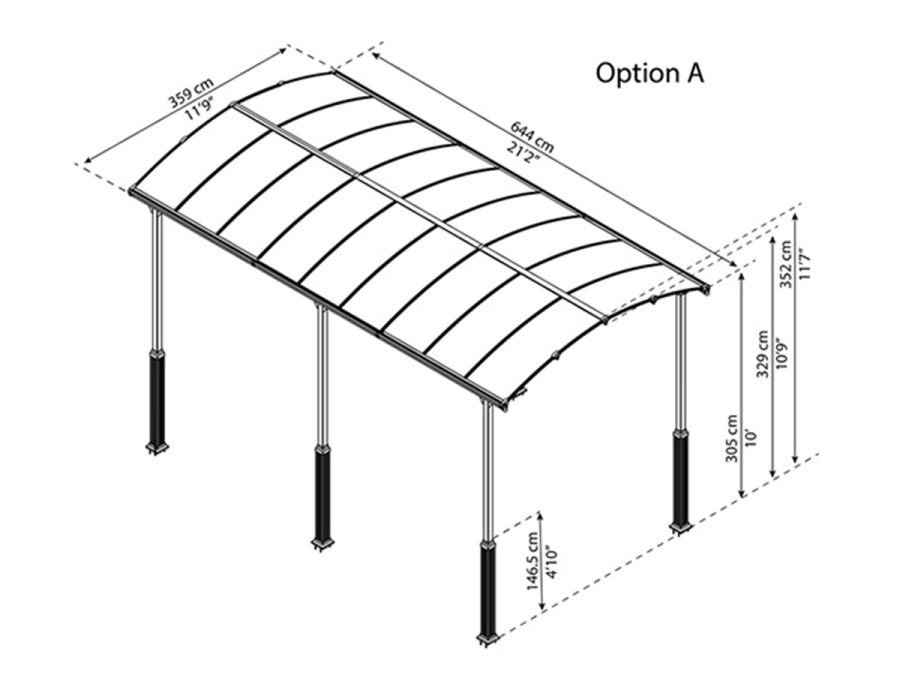 Extra lábak Palram Arcadia
