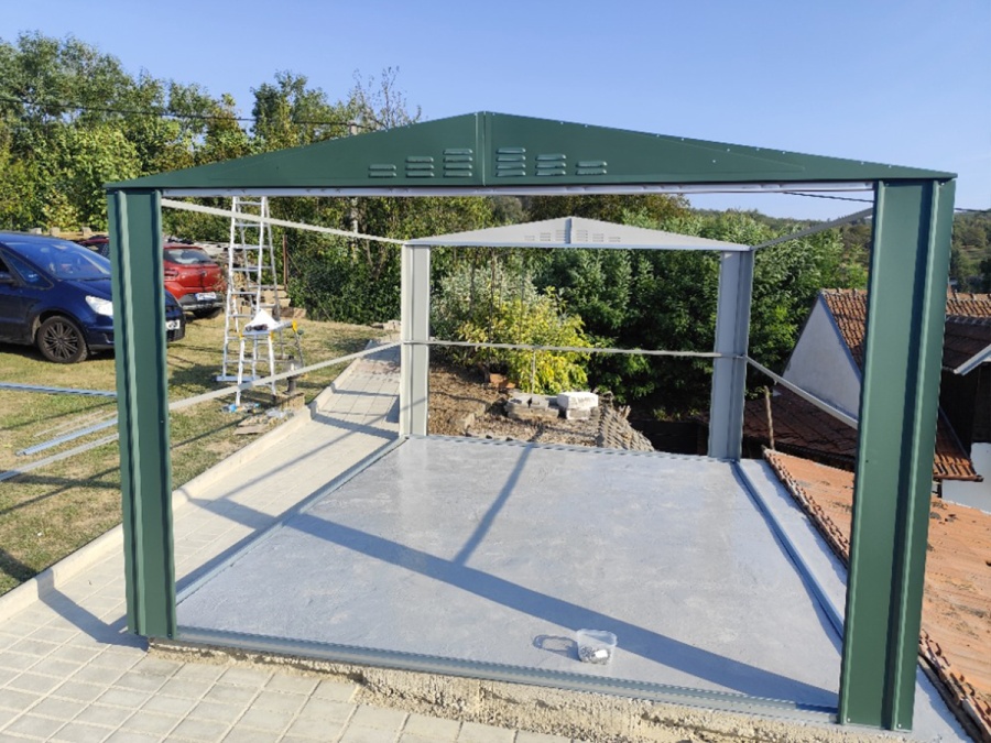 Kerti házikók telepítése