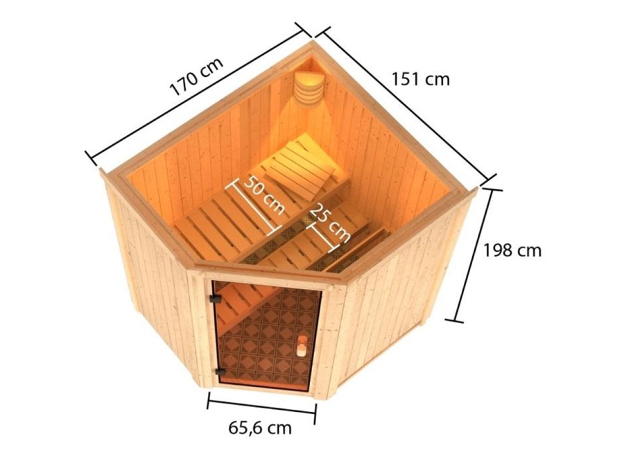 Finská sauna Karibu Faurin