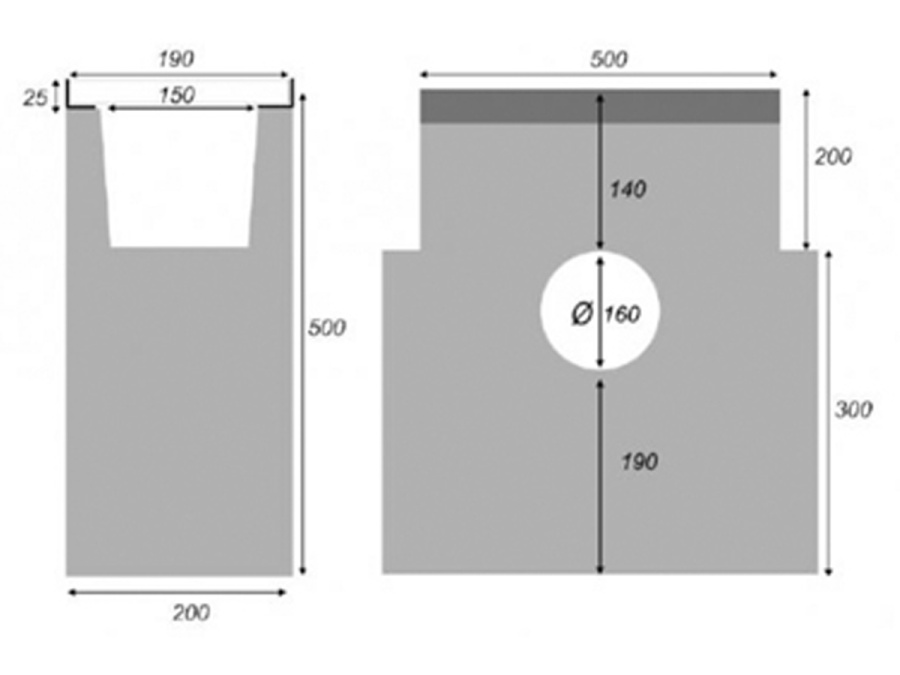 Vpusť Gutta D400 (štěrbinová)
