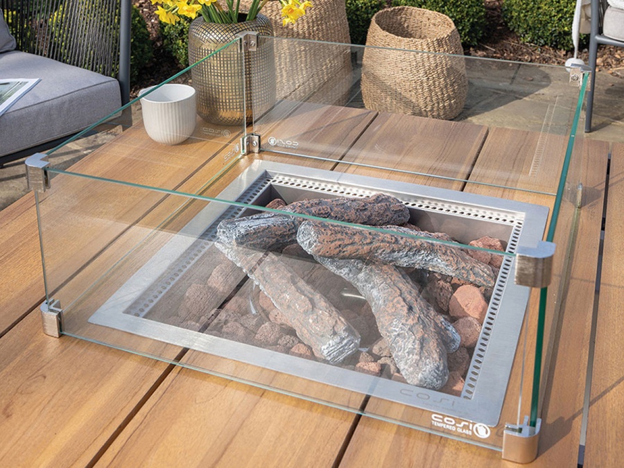 Stôl s plynovým ohniskom COSI Cosiloft 100 Wood