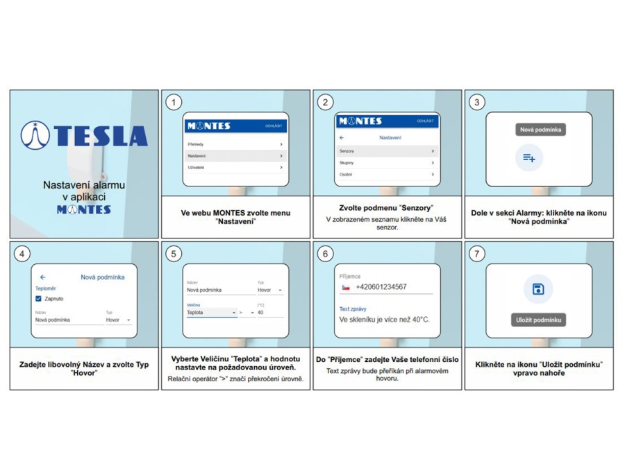 Teplotní senzor TESLA Tethp (s vlhkoměrem)