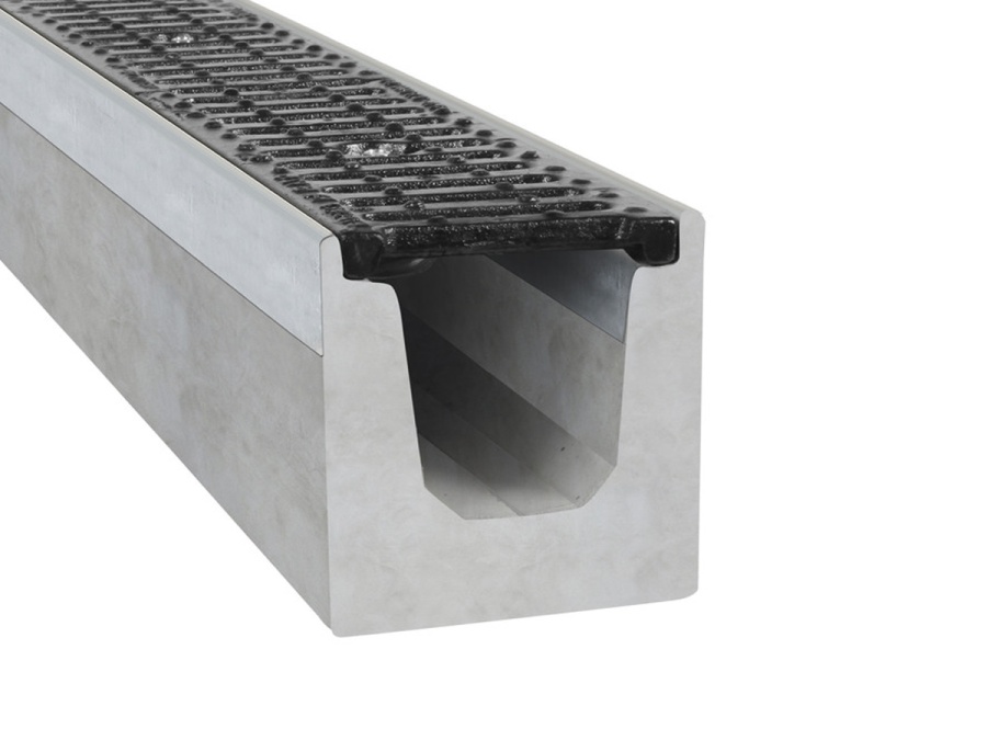 Betónový žľab s liatinovou mrežou Gutta C250