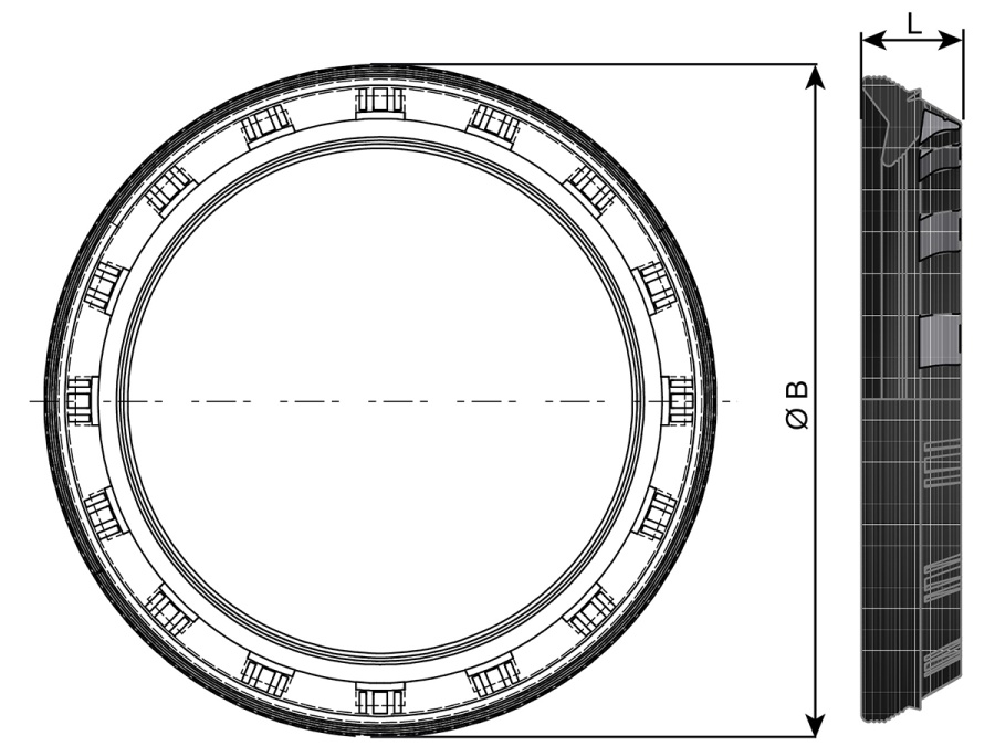 Tesnenie zámkové PAM Blutop Vi