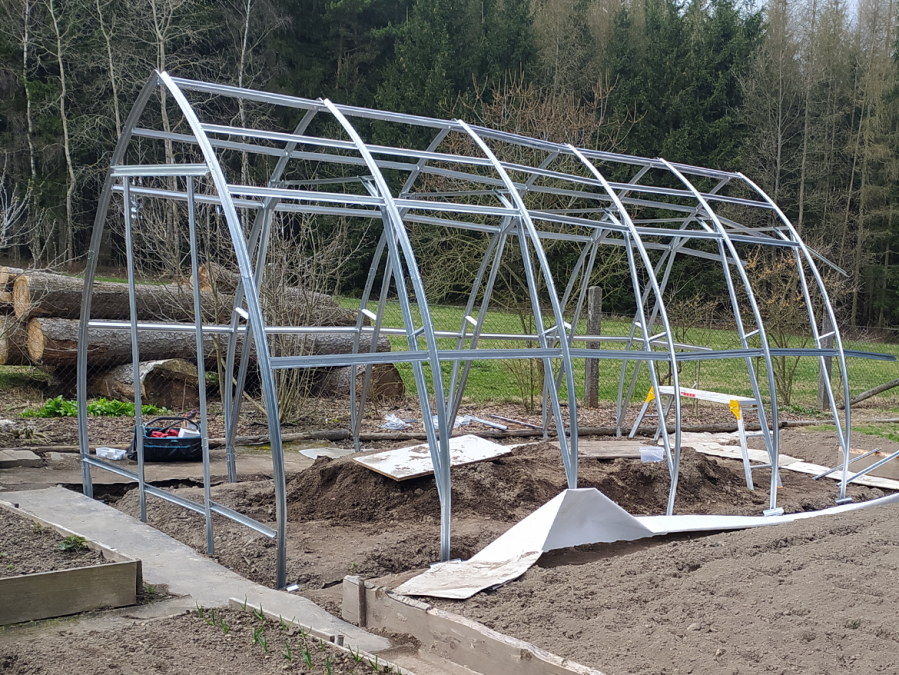 Üvegház összeszerelés