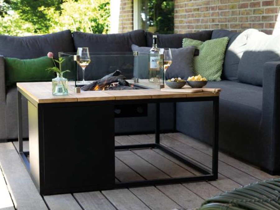 Stůl s plynovým ohništěm COSI Cosiloft 100 Wood