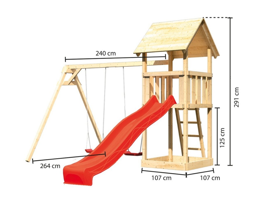 Veža so šmykľavkou Karibu Věž se skluzavkou Lotti Small