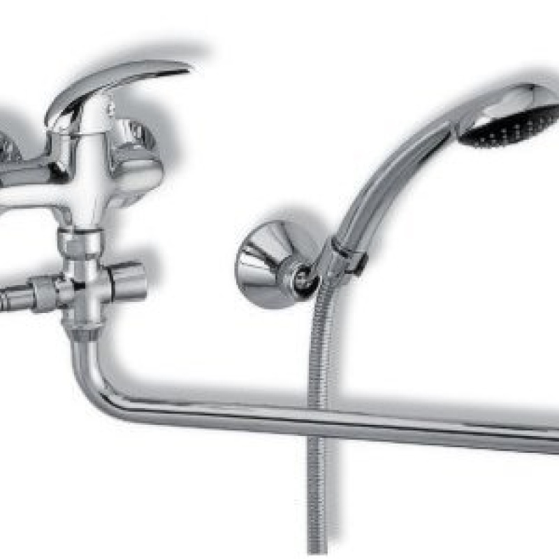 Novaservis Umyvadlová paneláková baterie Metalia 55 150 mm, chrom, nástěnná, s příslušenstvím, 55071,0