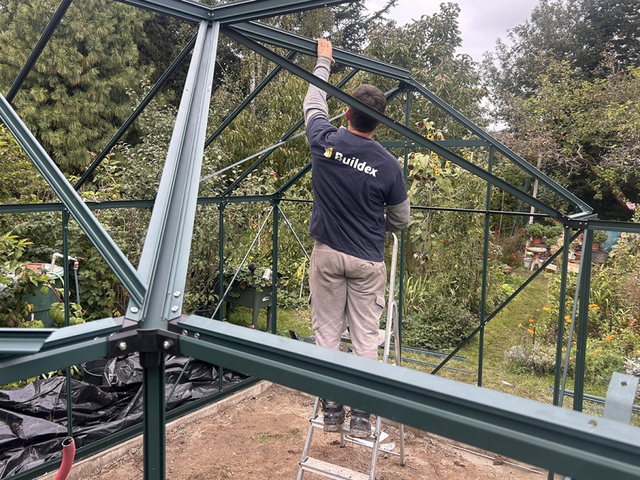 Montáže skleníků