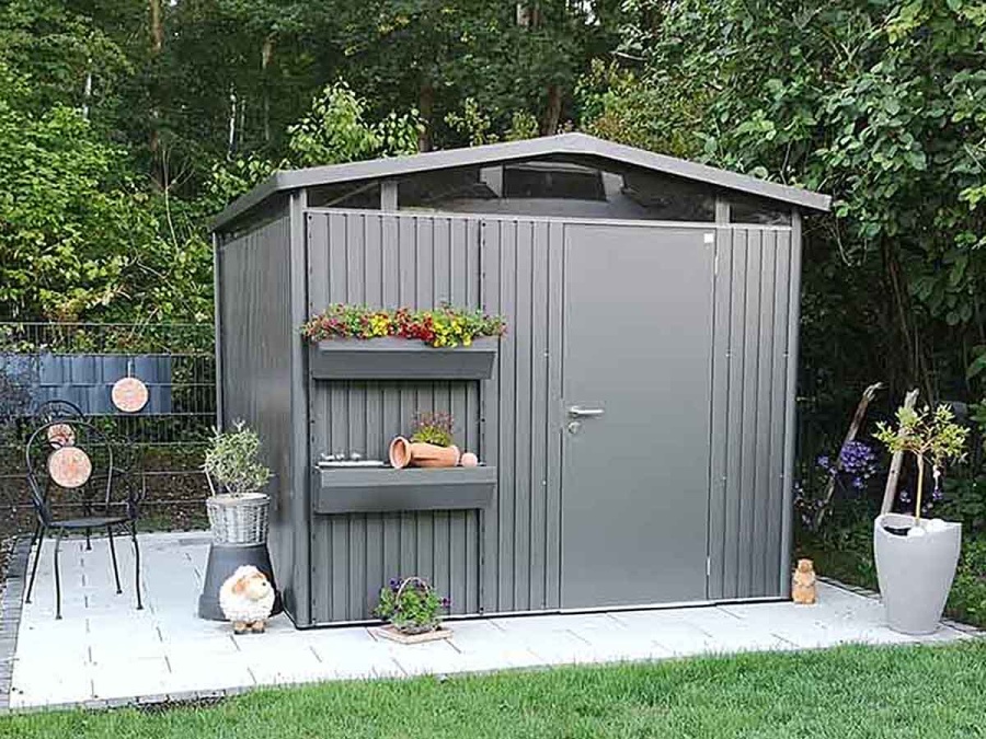 Plechový záhradný domček Biohort Panorama