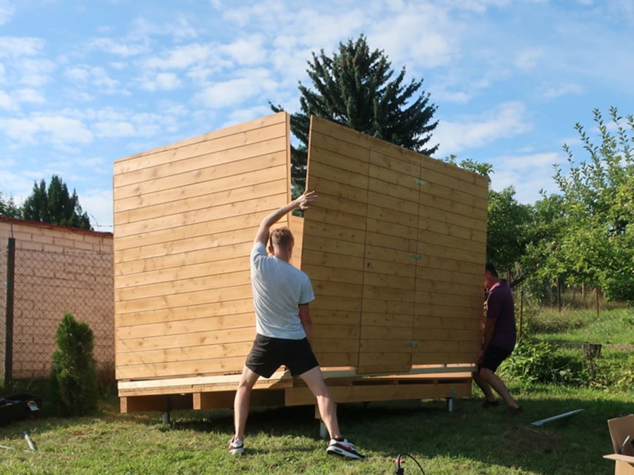 Kerti házikók telepítése