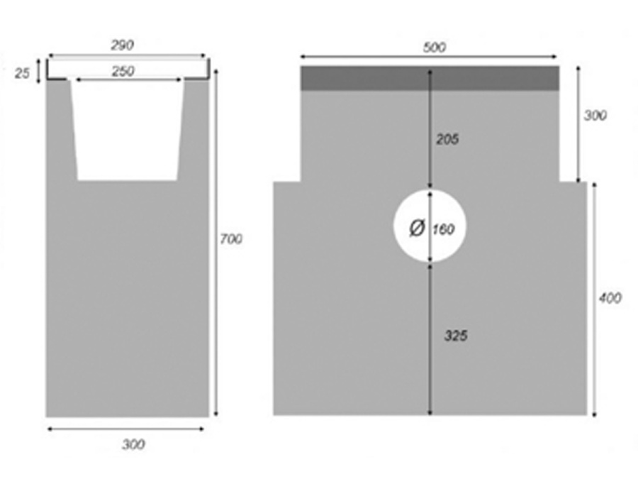 Vpusť Gutta D400 (štěrbinová)