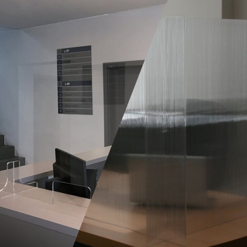T-plastics Desky vhodné na přepážky 3050 mm x 2050 mm, 4 mm, plexisklo
