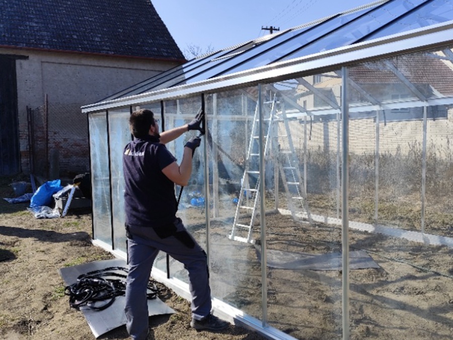 Montáže skleníkov