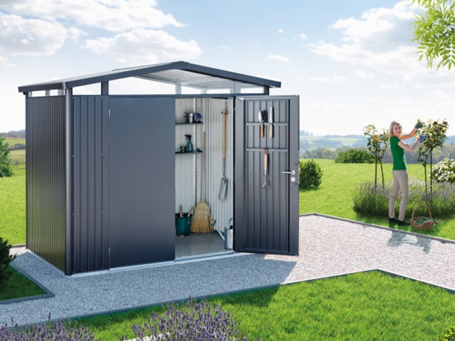 Plechový záhradný domček Biohort Panorama