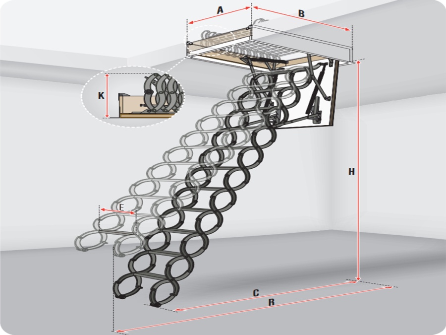 Pôdne schody Fakro LSF PP