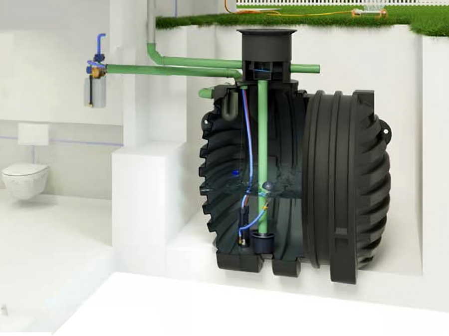 Nádrž na dešťovou vodu ACO Cistern House & Garden Professional 3300l