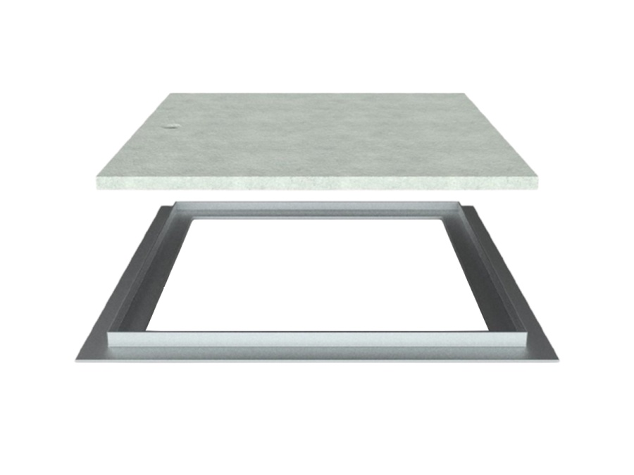 ECO DECK Šachtový poklop 30 x s rámem a okem pro otevření Scobax Poklop E-Deck 8