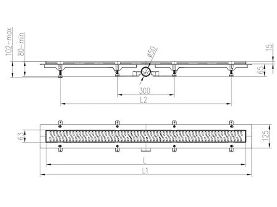 Žlab Chuděj LZB 50 Black