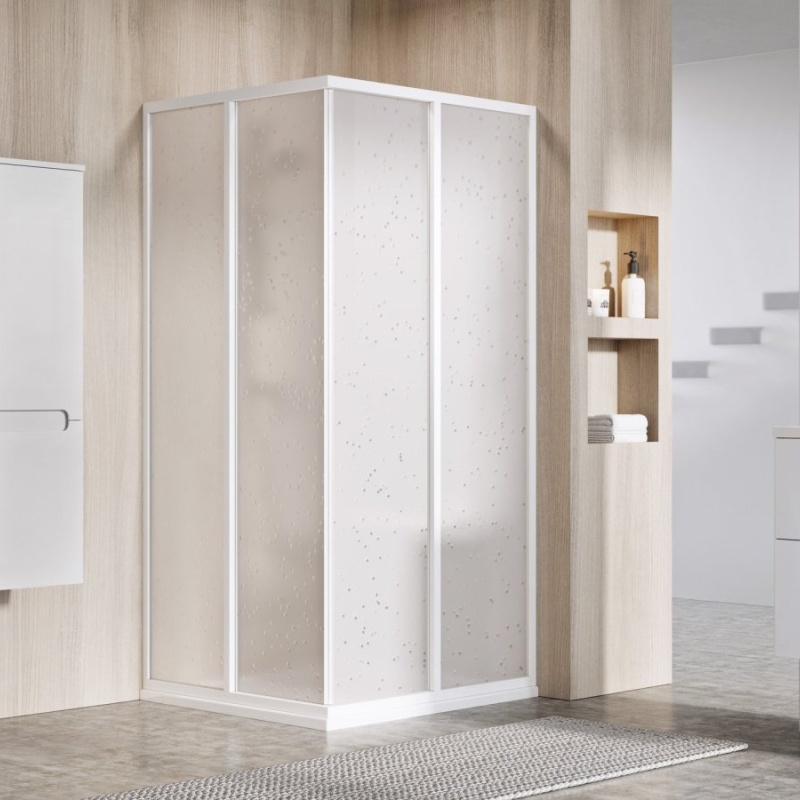 Ravak SRV2 75 195, satin+transparent světle šedá