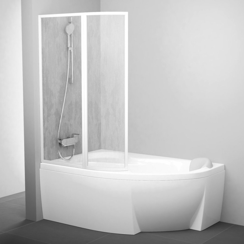 Ravak VSK2 Rosa 170 L, biela+transparent bílá