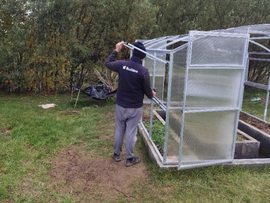 Montáže skleníků