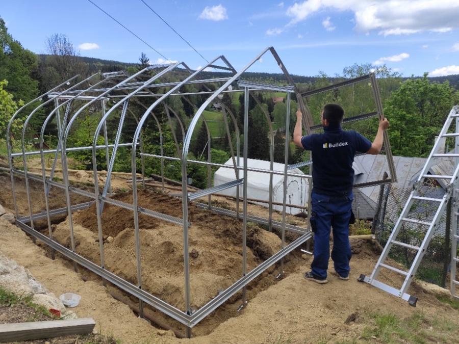 Montáže skleníkov
