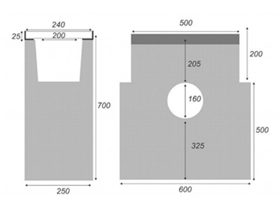 Vpusť Gutta A15  (pozinkovaná mříž)