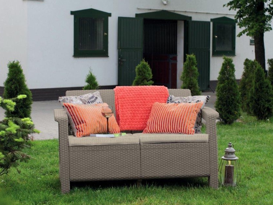 Zahradní nábytek grafitová Keter Pohovka Corfu