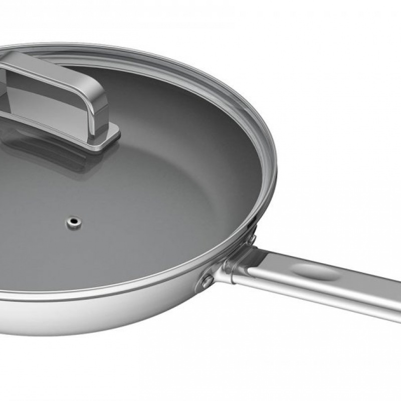 G21 Pánev Gourmet Magic 28 cm s poklicí, nerez
