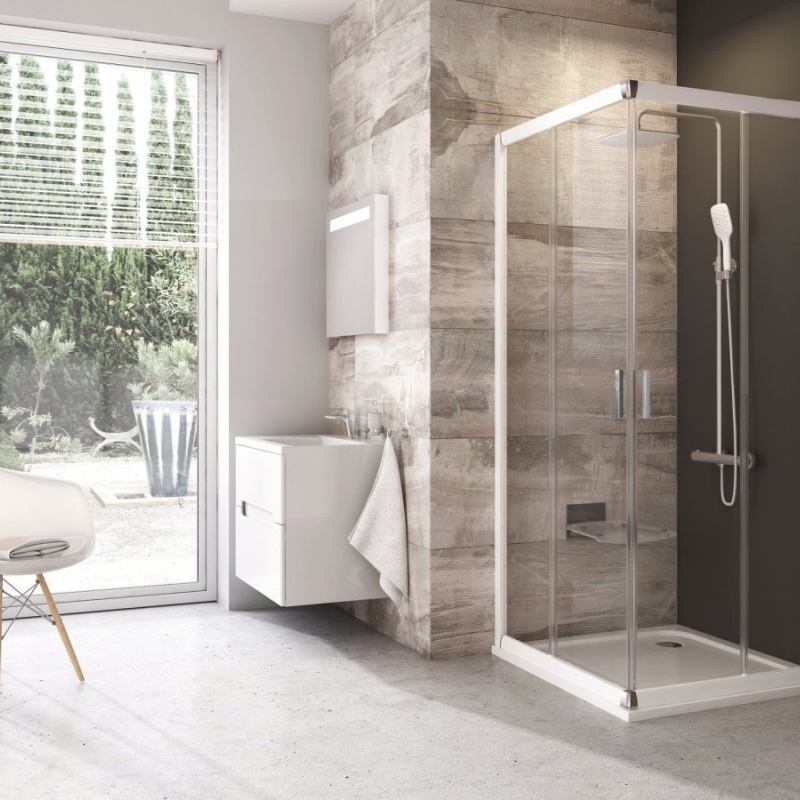 Ravak BLRV2 90x90, lesk+grape lesklý chrom