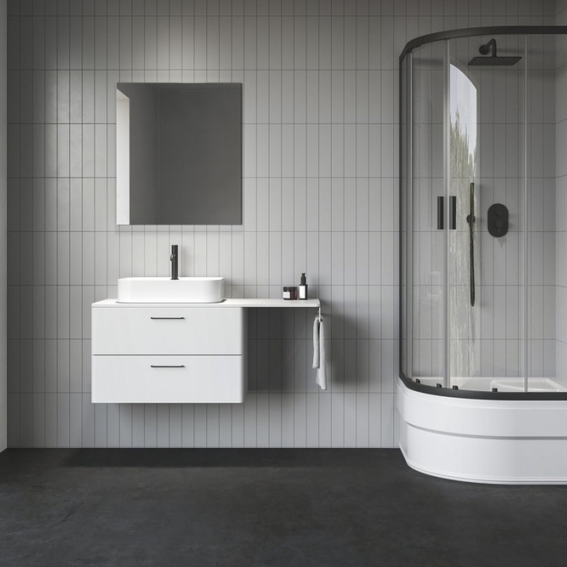 Ravak NBLCP4 Sabina 90x90, černá+transparent černá
