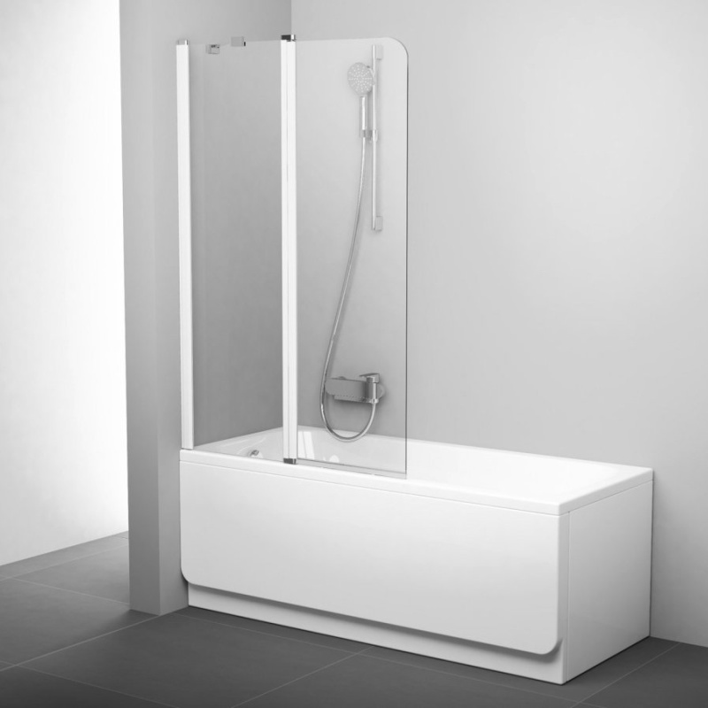 Ravak CVS2 100 L, satin+transparent světle šedá