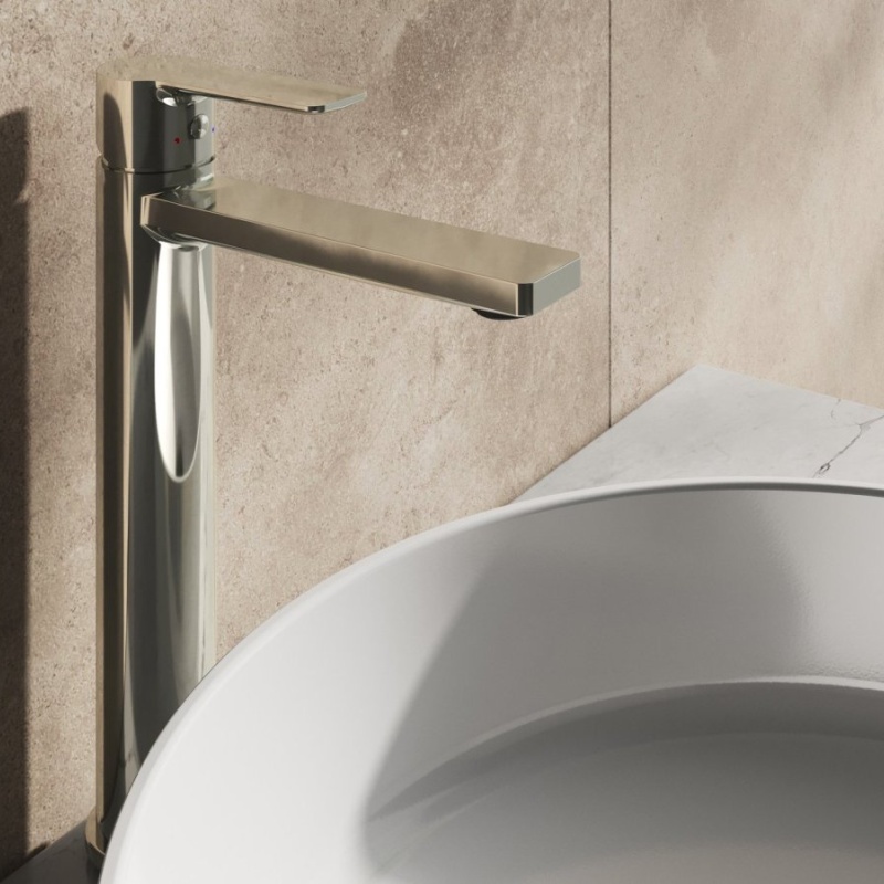 Ravak SL 015.20BL Umyvadlová stojánková baterie 290 mm bez výpusti, černá černá