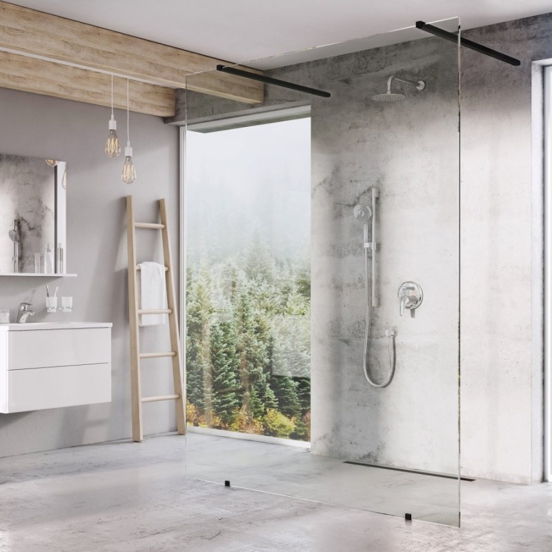 Ravak Walk-In Free Set 160, bílá matná+transparent bílá
