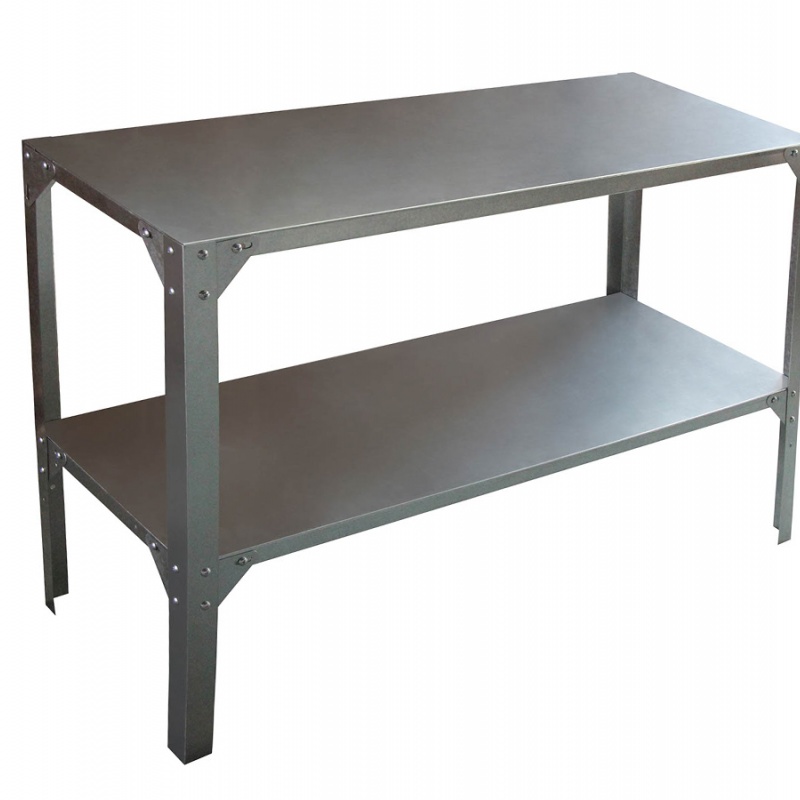 G21 Regál 115 x 40 cm pro zahradní domky stříbrná 0,4 m 1,2 m