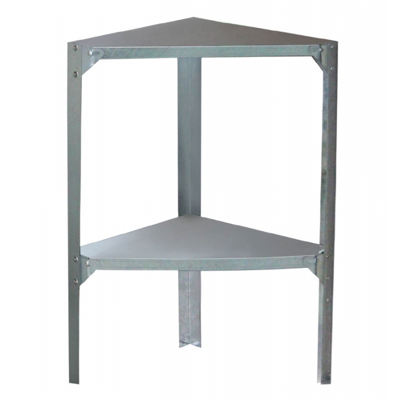 G21 Regál G21 42 x 42 cm rohový, pro zahradní domky a skleníky stříbrná 0,4 m 0,4 m