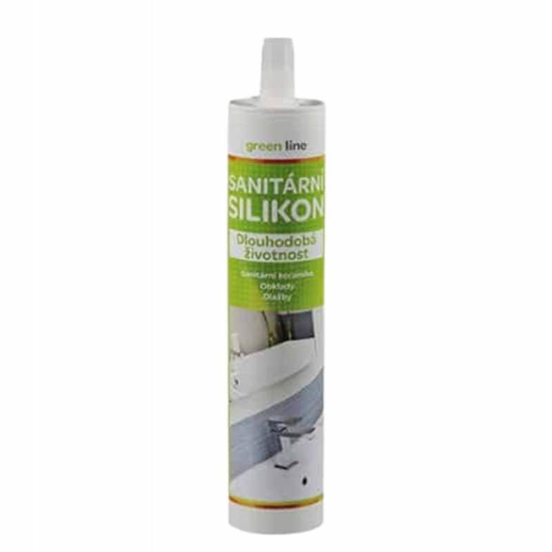 Den Braven Sanitární silikon Green line, kartuše 280 ml, bílý