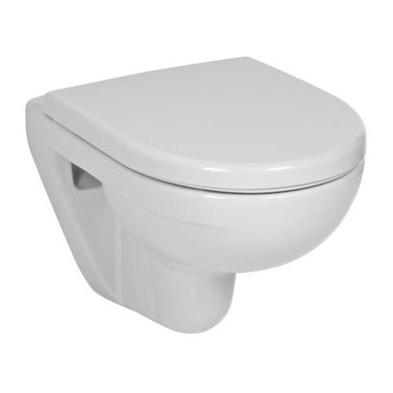 JIKA Závěsný klozet Lyra Plus Compact, vodorovný odpad, zkrácený 49 cm, Jika H8233820000001